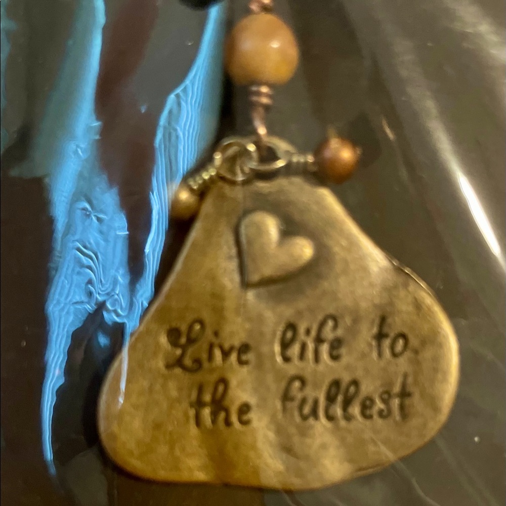 Live life to the fullest pendant